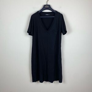 Michael Lauren Short Sleeve V-Neck T-Shirt Dress